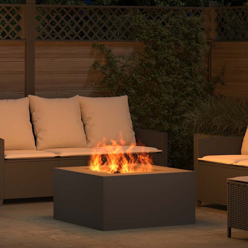 Fire Pit Black 80 x 80 x 40 cm Cold-rolled steel