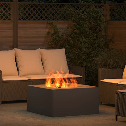 Fire Pit Black 80 x 80 x 40 cm Cold-rolled steel