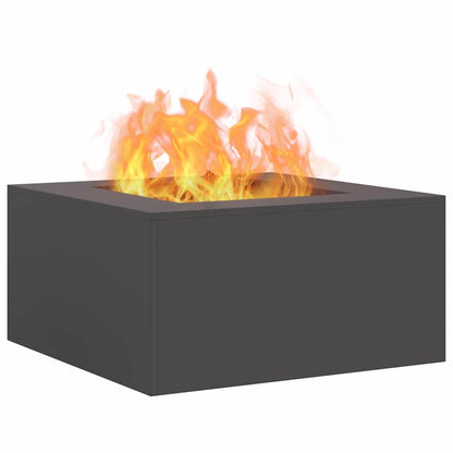 Fire Pit Black 80 x 80 x 40 cm Cold-rolled steel
