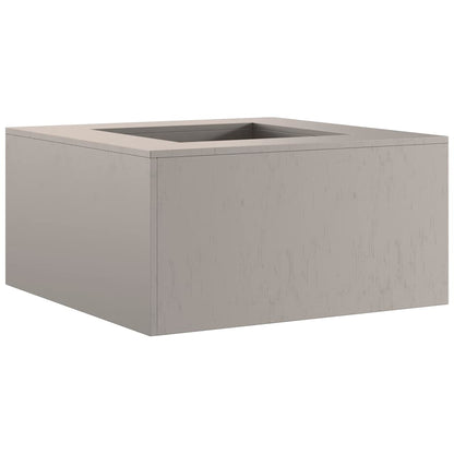 Fire Pit Brown 80 x 80 x 40 cm Weathering steel