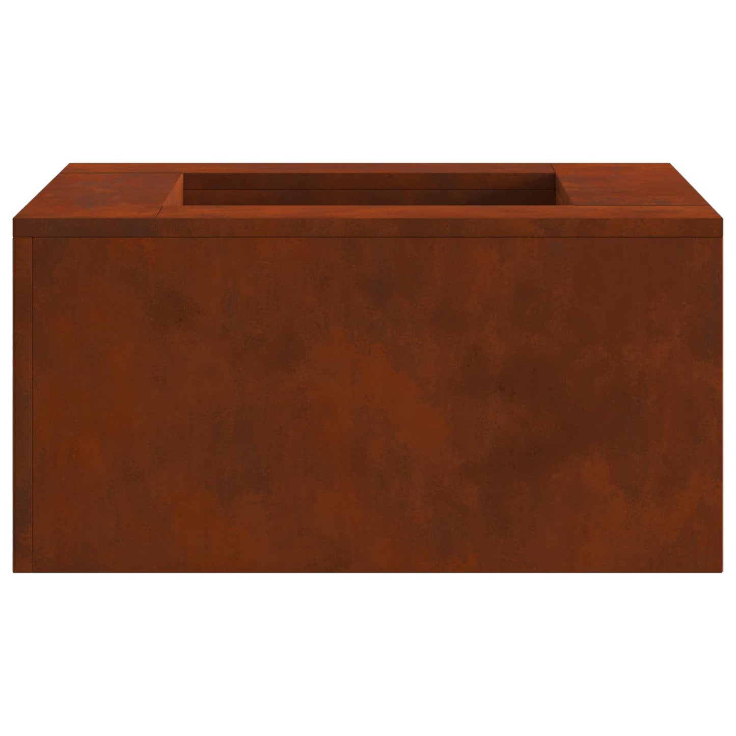 Fire Pit Brown 80 x 80 x 40 cm Weathering Steel