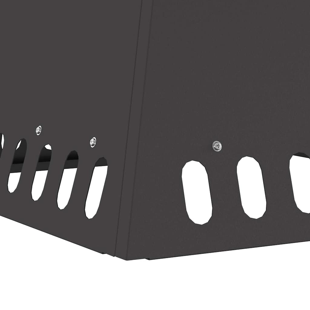 Fire Pit Black 48 x 48 x 40 cm Steel