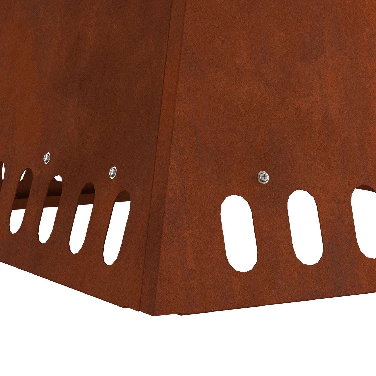 Fire Pit Brown 48 x 48 x 40 cm Weathering Steel