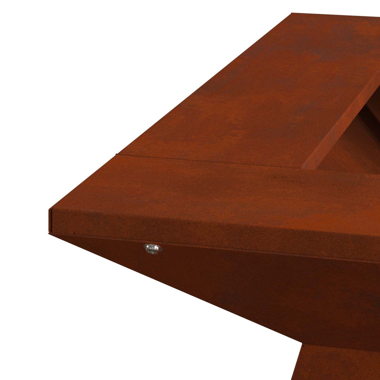 Fire Pit Brown 48 x 48 x 40 cm Weathering Steel
