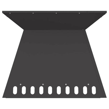 Fire Pit Black 60 x 60 x 50 cm Cold-rolled steel