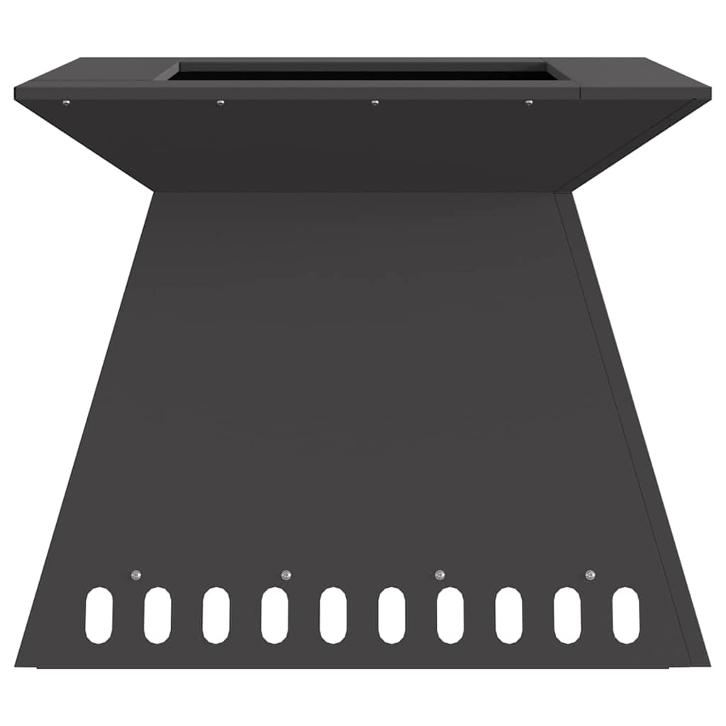 Fire Pit Black 60 x 60 x 50 cm Cold-rolled steel