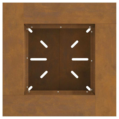 Fire Pit Brown 60 x 60 x 50 cm Weathering steel