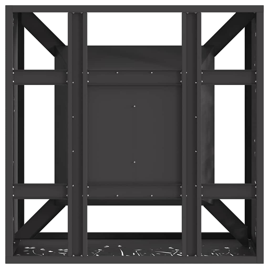 Fire Pit Black 60 x 60 x 30 cm Steel