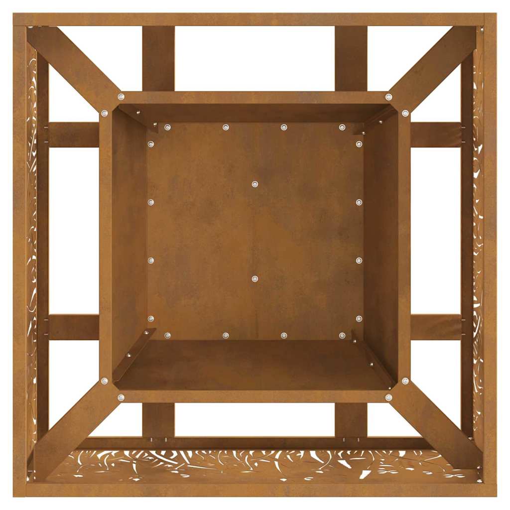 Fire Pit Brown 60 x 60 x 30 cm Steel