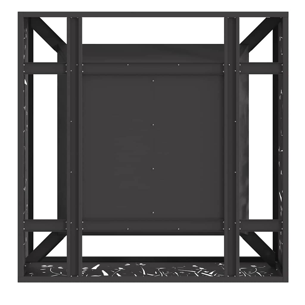 Fire Pit Black 80 x 80 x 30 cm Steel