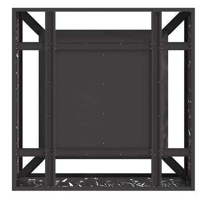 Fire Pit Black 80 x 80 x 30 cm Steel