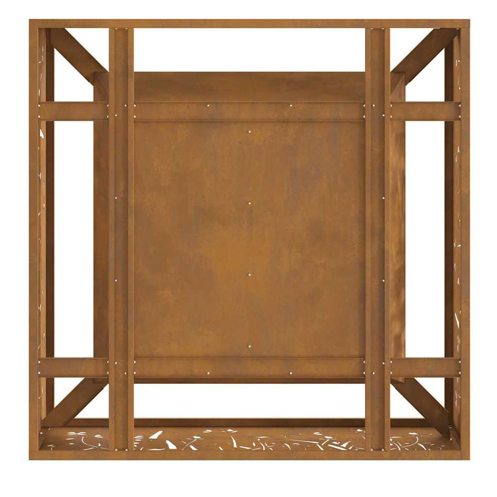 Fire Pit Brown 80 x 80 x 30 cm Weathering steel