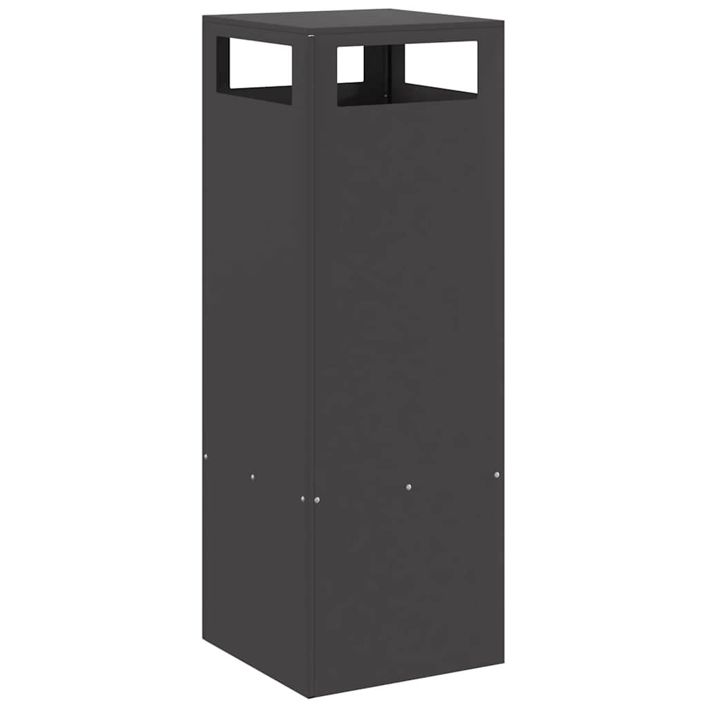 Fire Pit Black 35 x 35 x 100 cm Steel