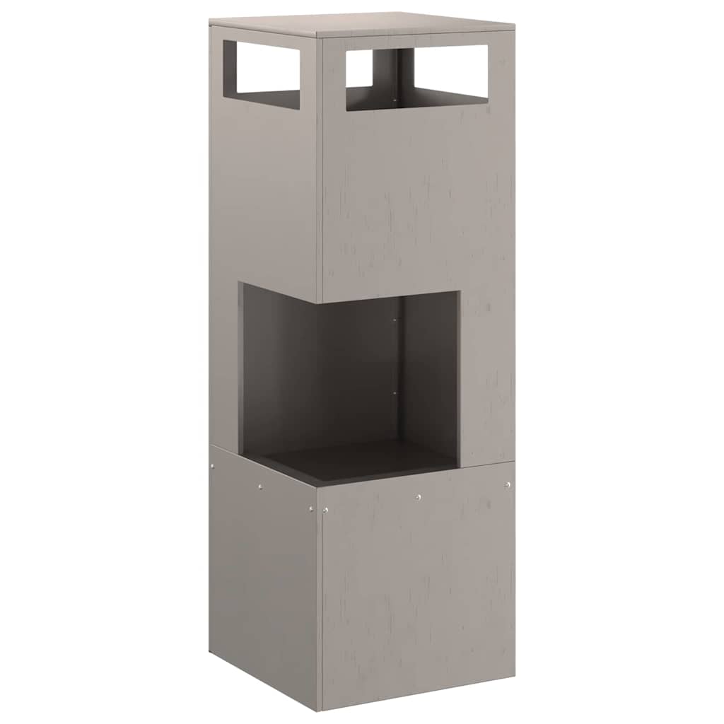 Fire Pit Brown 35 x 35 x 100 cm Steel