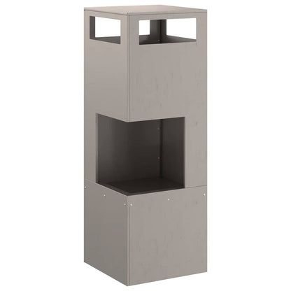 Fire Pit Brown 35 x 35 x 100 cm Weathering Steel