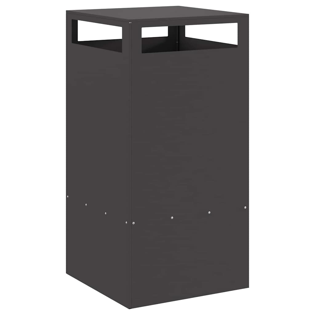 Fire Pit Black 50 x 50 x 100 cm Steel