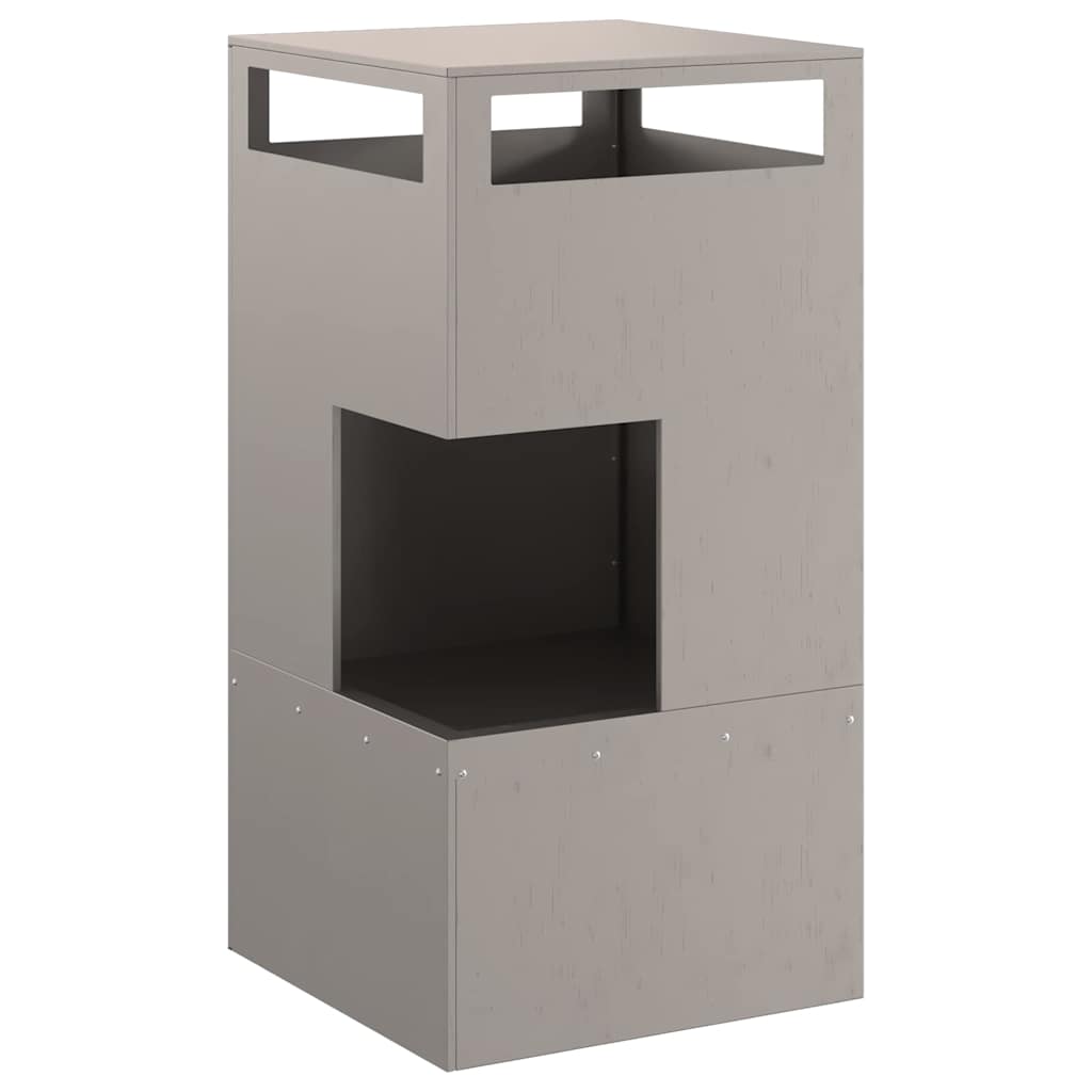 Fire Pit Brown 50 x 50 x 100 cm Steel