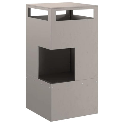 Fire Pit Brown 50 x 50 x 100 cm Weathering Steel