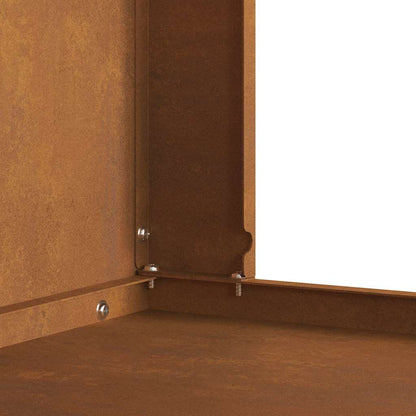 Fire Pit Brown 60 x 40 x 96 cm Steel