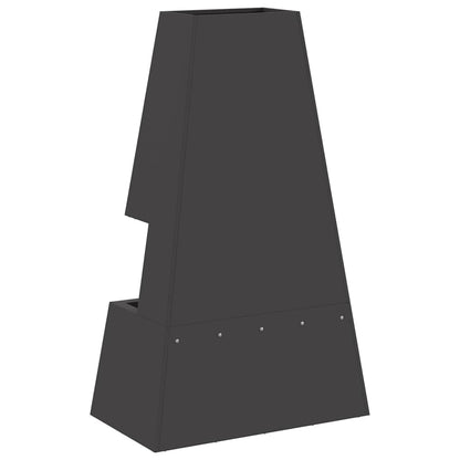 Fire Pit Black 60 x 35 x 100 cm Steel