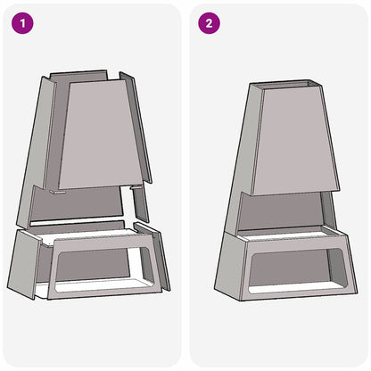 Fire Pit Brown 60 x 35 x 100 cm Steel