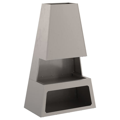 Fire Pit Brown 60 x 35 x 100 cm Steel