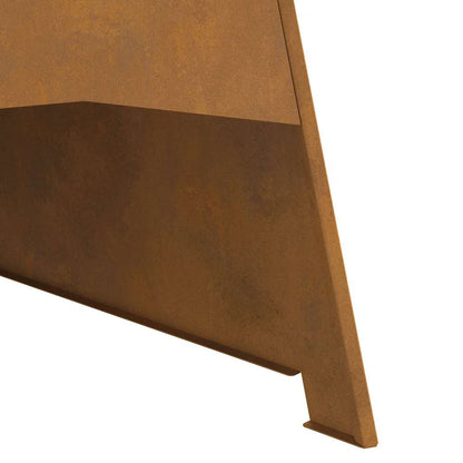 Fire Pit Brown 50 x 50 x 95 cm Steel