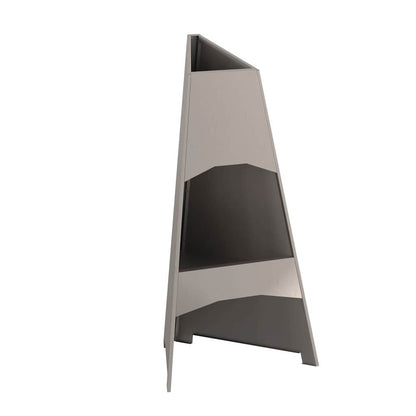Fire Pit Brown 50 x 50 x 95 cm Weathering Steel
