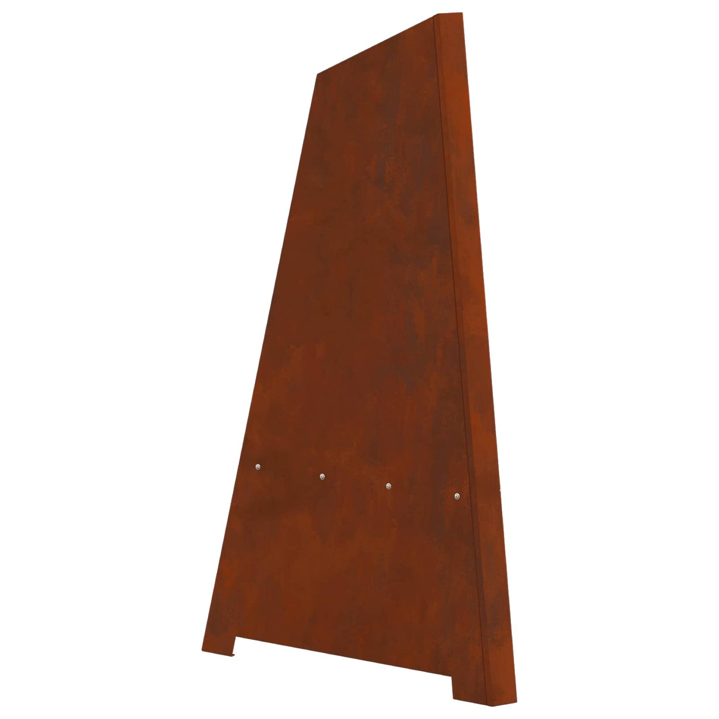 Fire Pit Brown 50 x 50 x 95 cm Weathering Steel