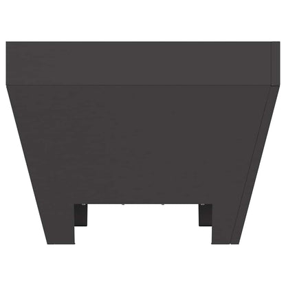 Fire Pit Black 50 x 50 x 38 cm Steel