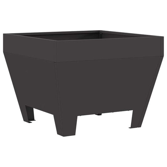 Fire Pit Black 50 x 50 x 38 cm Steel
