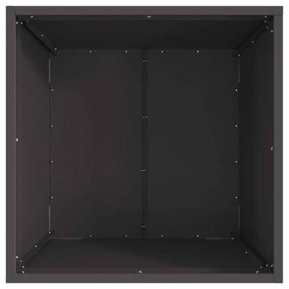 Fire Pit Black 50 x 50 x 38 cm Steel