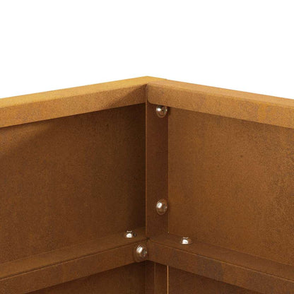 Fire Pit Brown 50 x 50 x 38 cm Steel