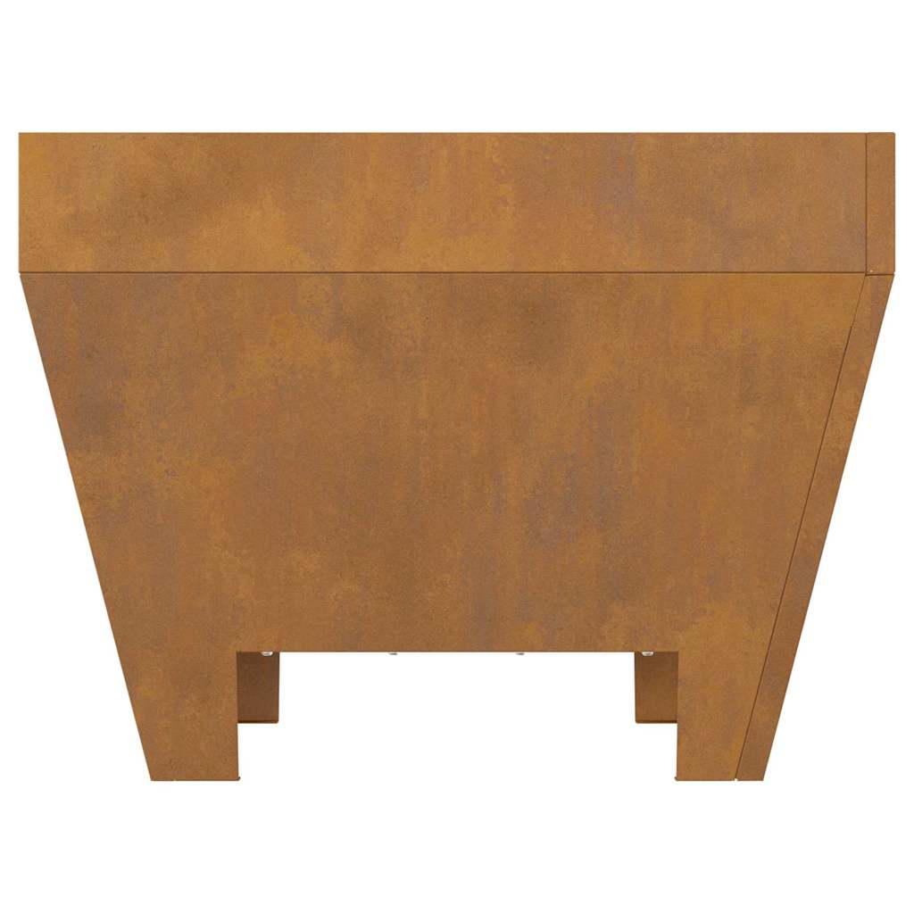 Fire Pit Brown 50 x 50 x 38 cm Steel