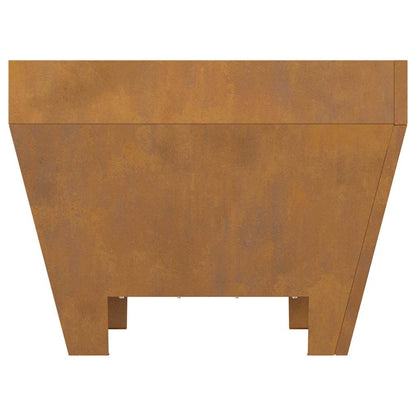 Fire Pit Brown 50 x 50 x 38 cm Steel