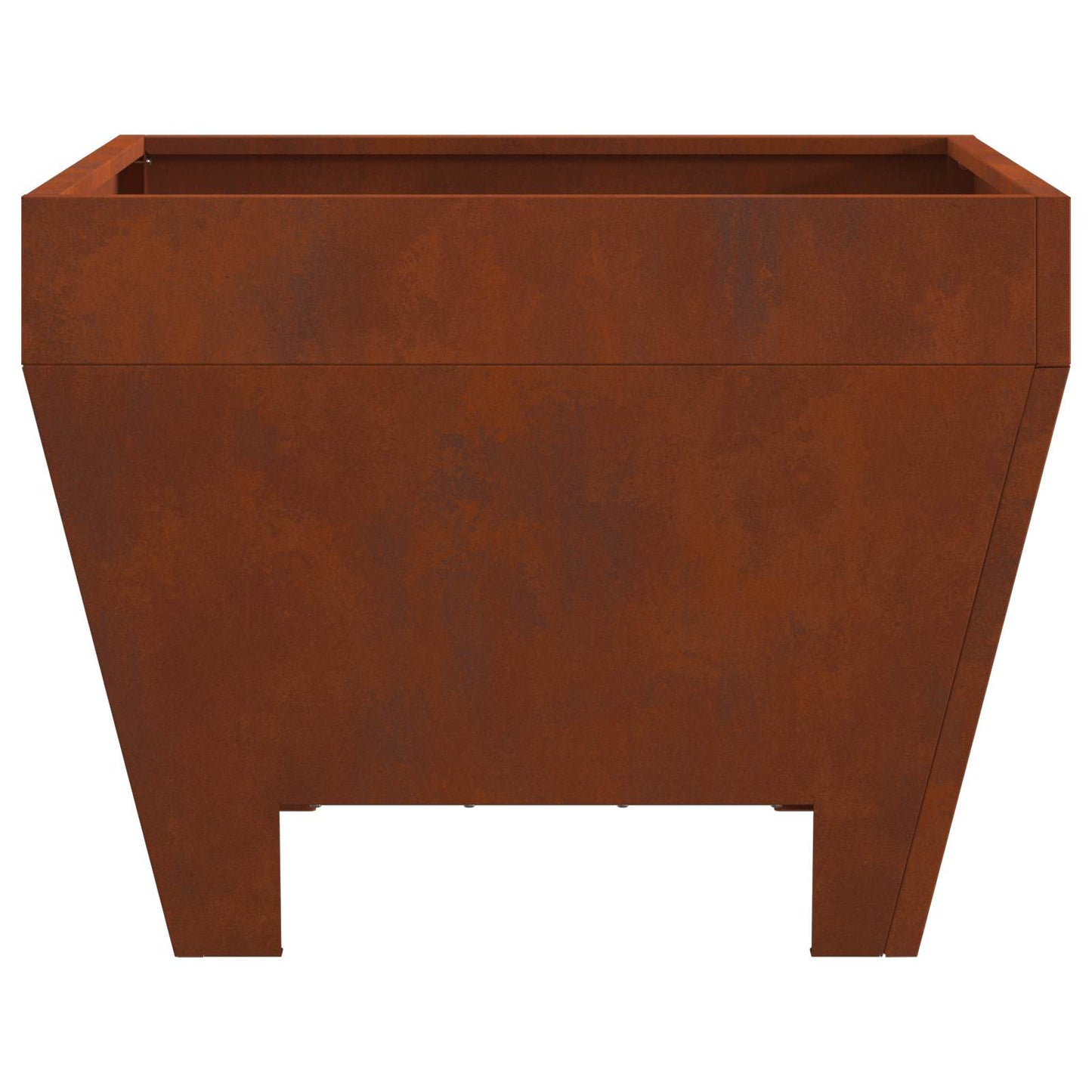 Fire Pit Brown 50 x 50 x 38 cm Weathering Steel