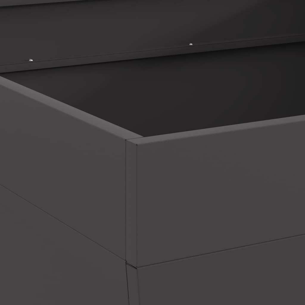 Fire Pit Black 80 x 80 x 43 cm Steel