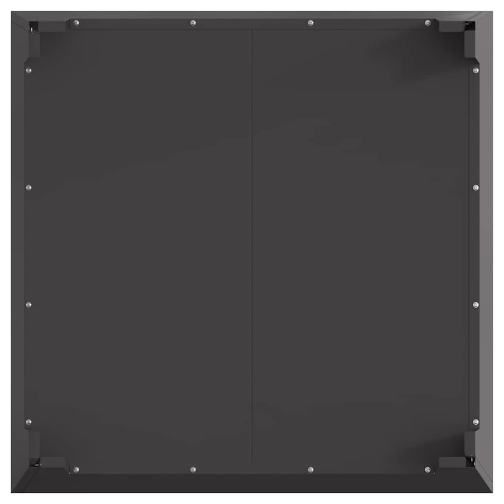 Fire Pit Black 80 x 80 x 43 cm Steel