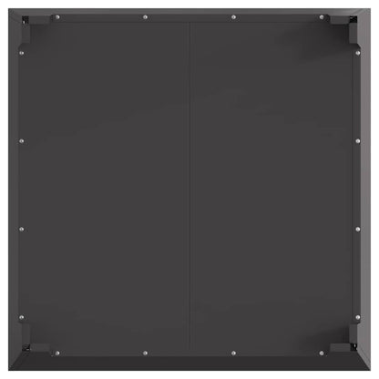 Fire Pit Black 80 x 80 x 43 cm Steel