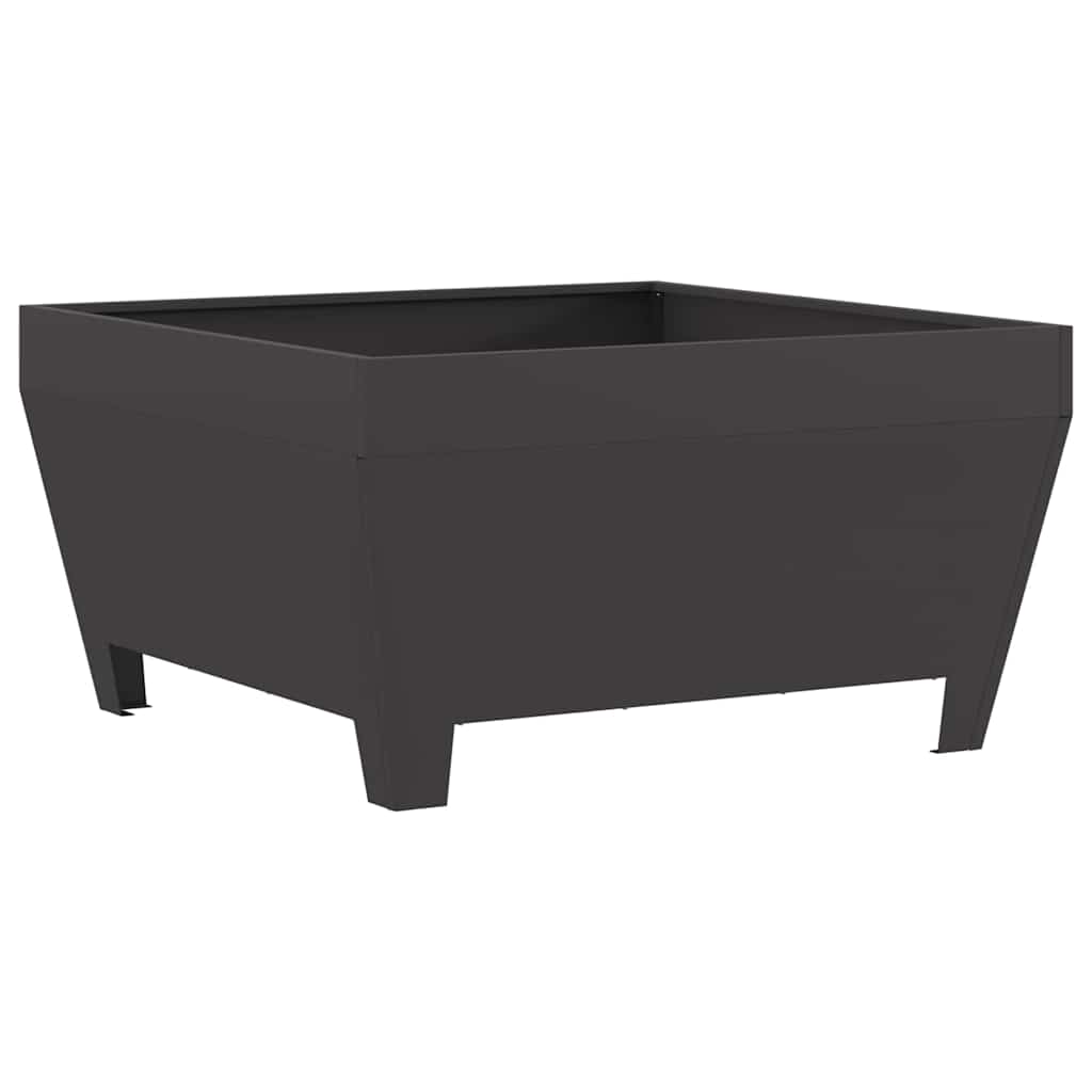 Fire Pit Black 80 x 80 x 43 cm Steel