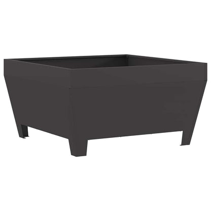 Fire Pit Black 80 x 80 x 43 cm Steel