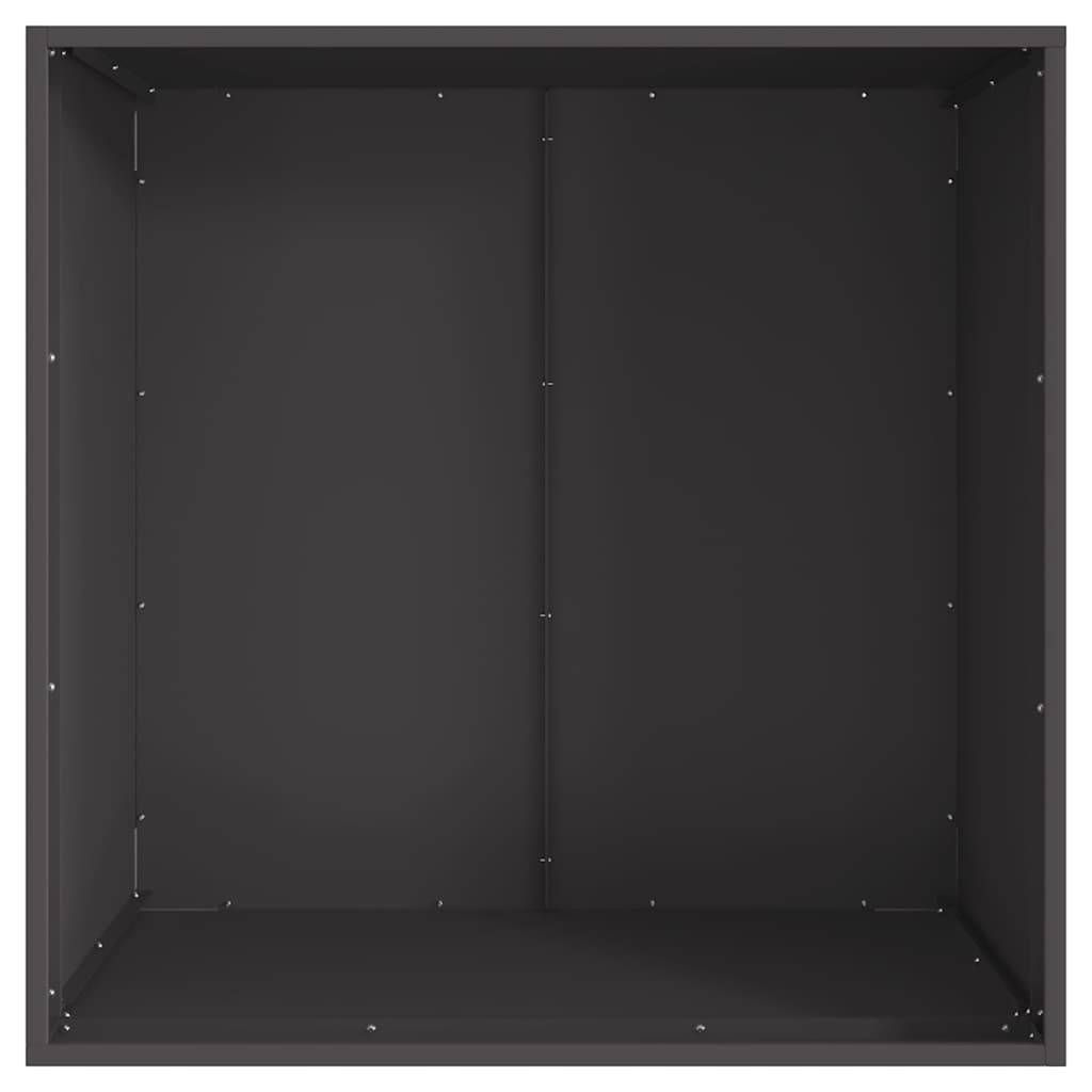 Fire Pit Black 80 x 80 x 43 cm Steel