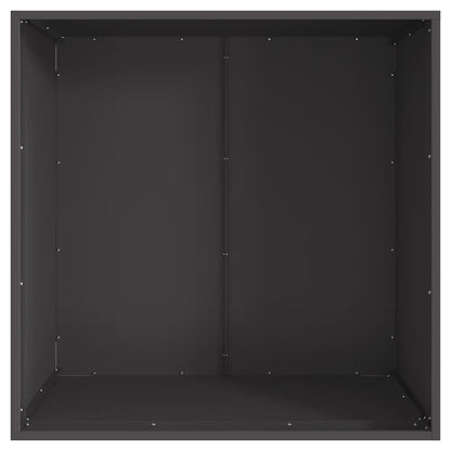 Fire Pit Black 80 x 80 x 43 cm Steel