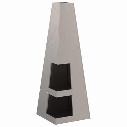 Fire Pit Brown 35 x 35 x 100 cm Weather Steel