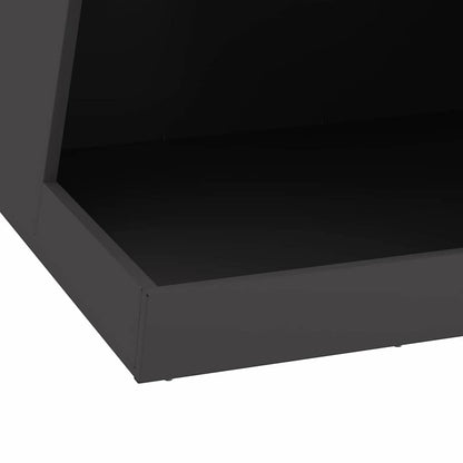 Fire Pit Black 50 x 50 x 100 cm Steel
