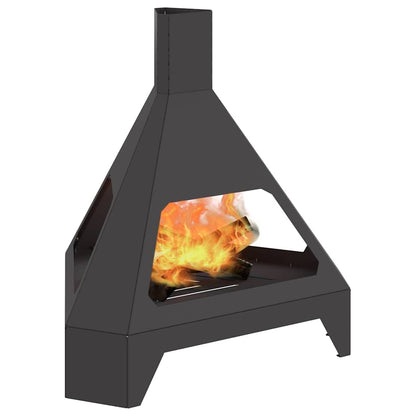 Fire Pit Black 50 x 43 x 52 cm Steel