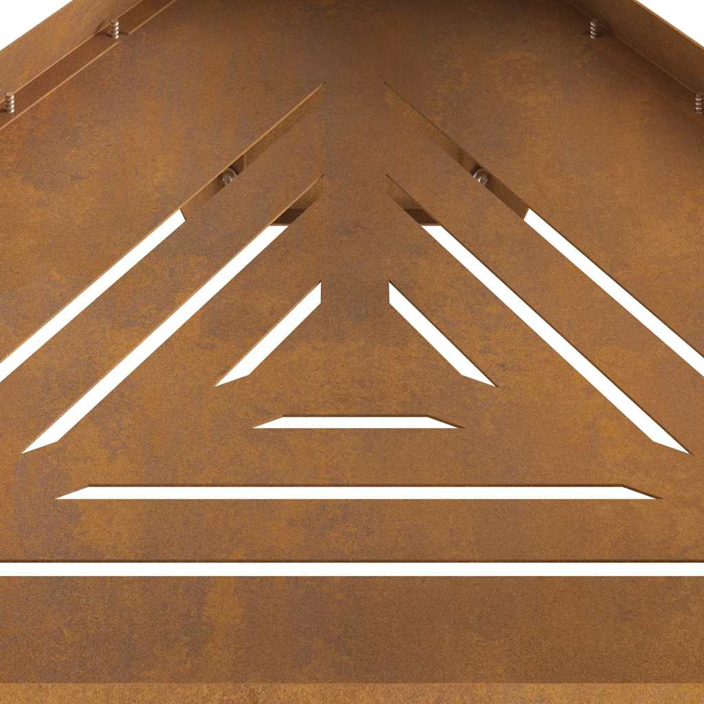 Fire Pit Brown 50 x 43 x 52 cm Steel