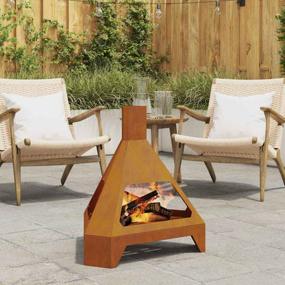 Fire Pit Brown 50 x 43 x 52 cm Steel