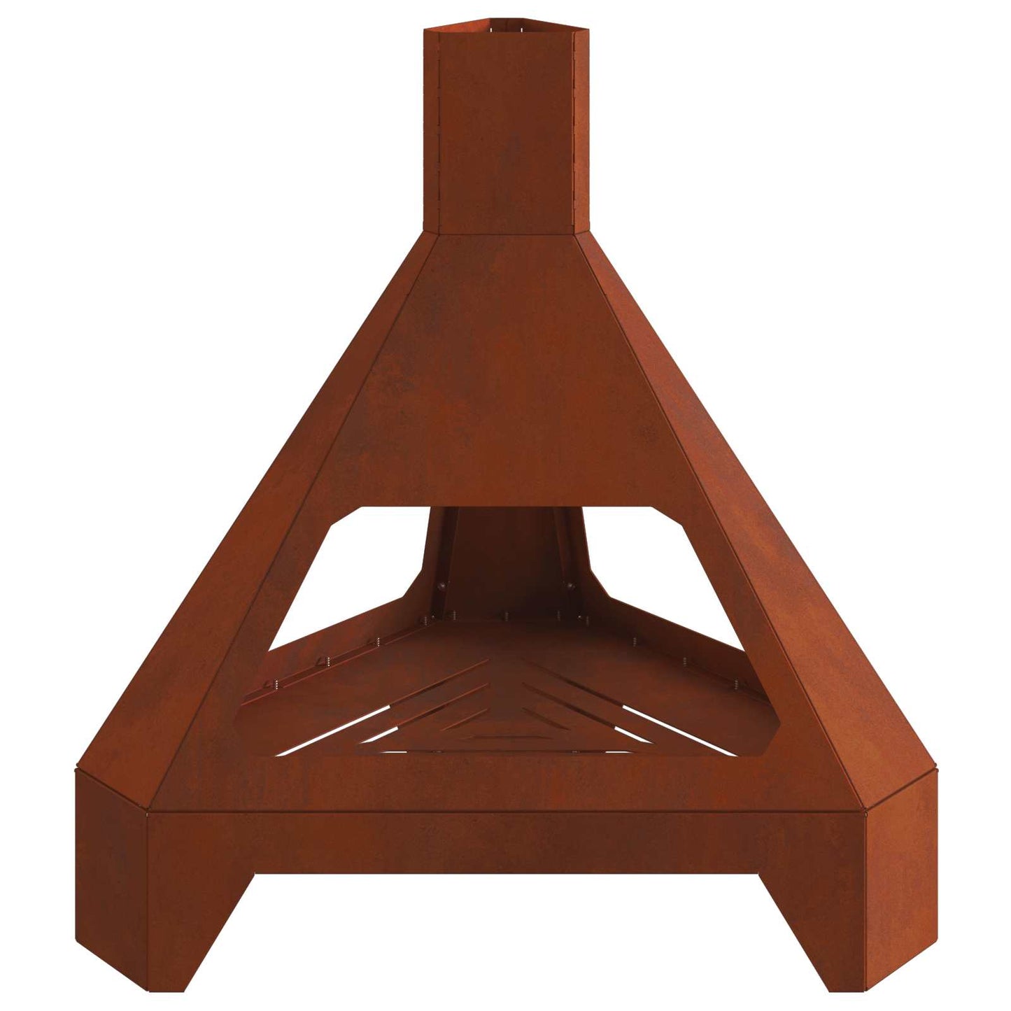 Fire Pit Brown 50 x 43 x 52 cm Weathering Steel