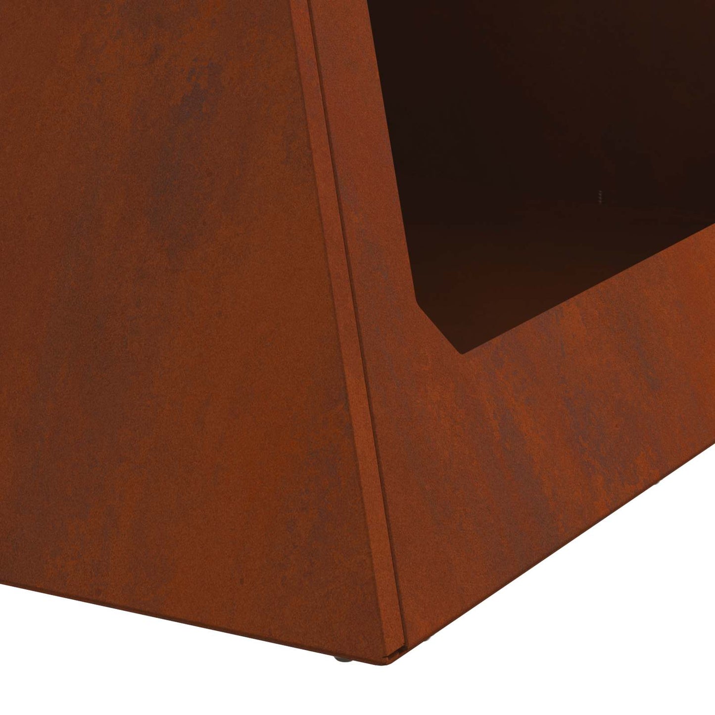 Fire Pit Brown 50 x 50 x 51 cm Weathering Steel